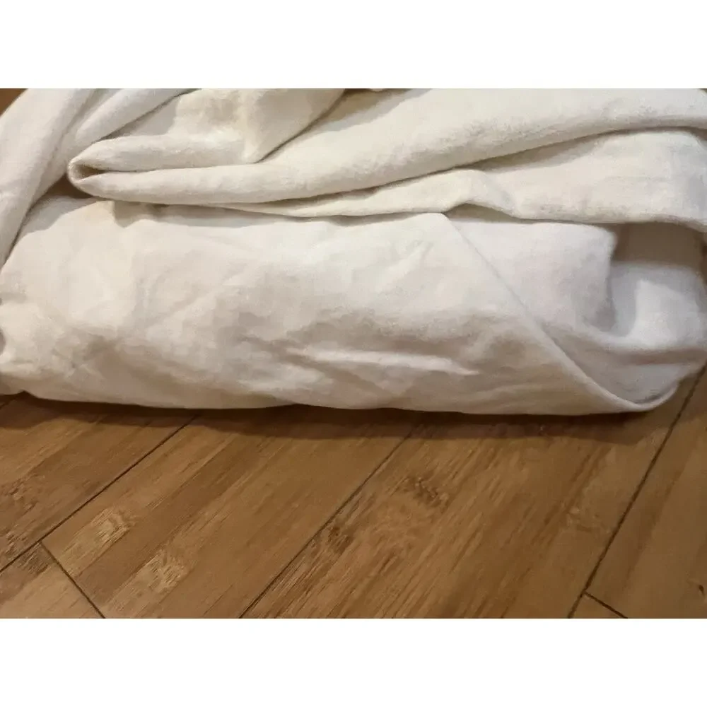 Heavyweight Linen Blend Duvet Cover Casaluna Oversized Queen White 101x95”